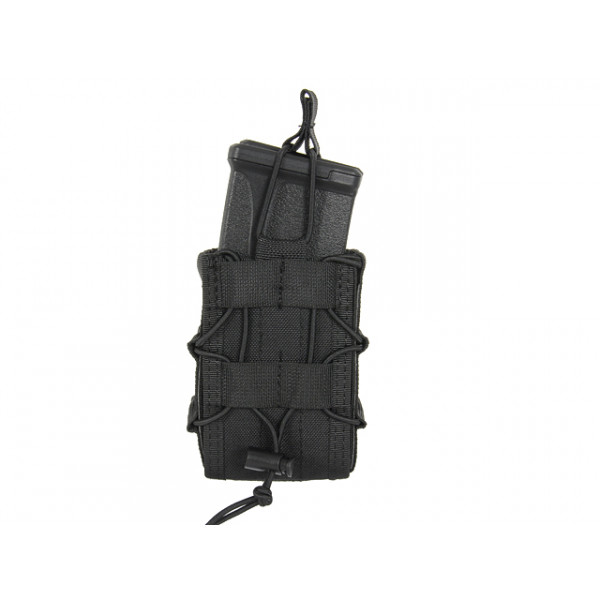 MOLLE DOUBLE RIFLE MAG SPEED POUCH - BLACK [8FIELDS]